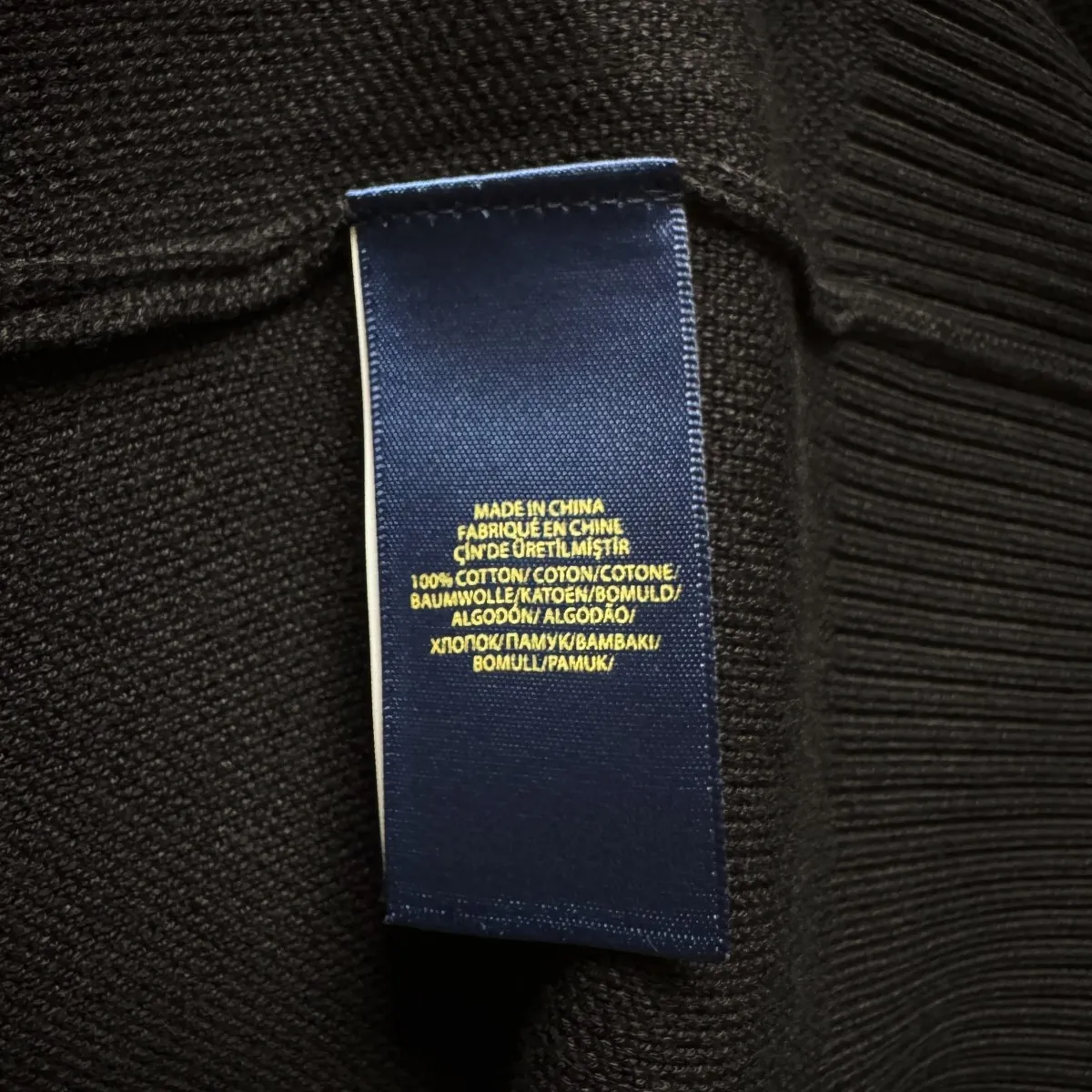 P220 Ralph Lauren crew neck sweater Color: Black Royal Blue Camel Size: S-XXL 1:1 same style, model number (RL0535)
